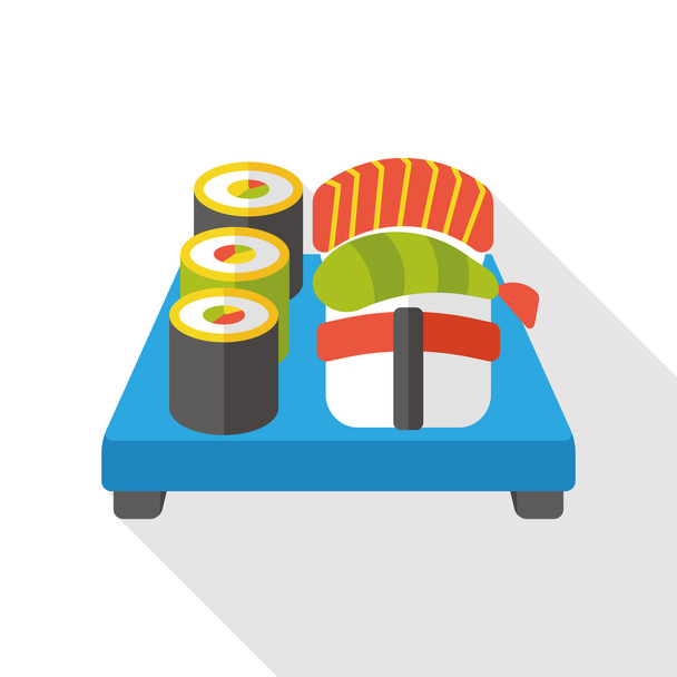 Sushi-Flach-Ikone - Vektor, Bild