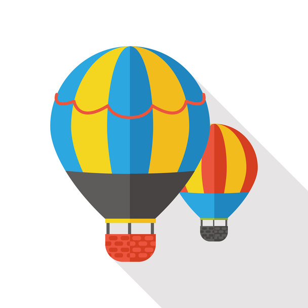 повітряна куля плоска іконка
 - Вектор, зображення