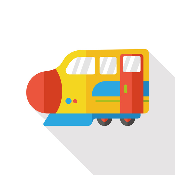 Rovinná ikona vlaku - Vektor, obrázek