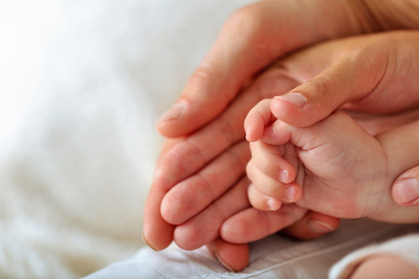 Adult and baby hands - Φωτογραφία, εικόνα