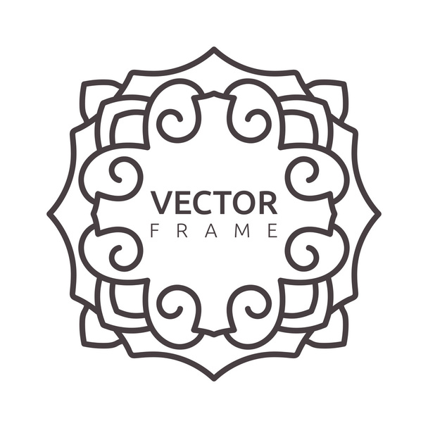 Vector monogram illustration - Vettoriali, immagini