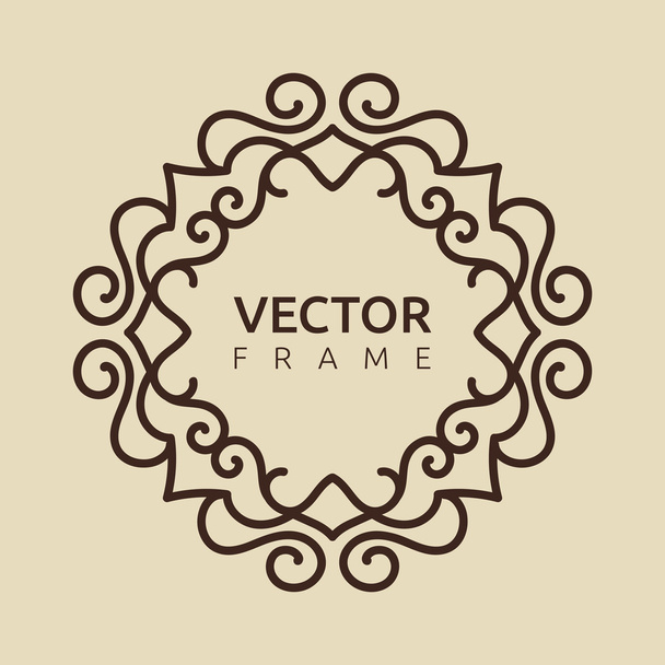 Vector monogram illustration - Vektor, Bild