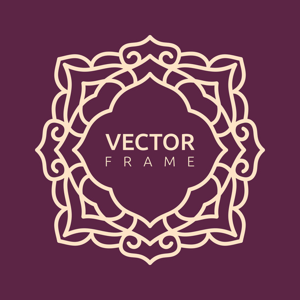 Vector monogram illustration - Vektör, Görsel
