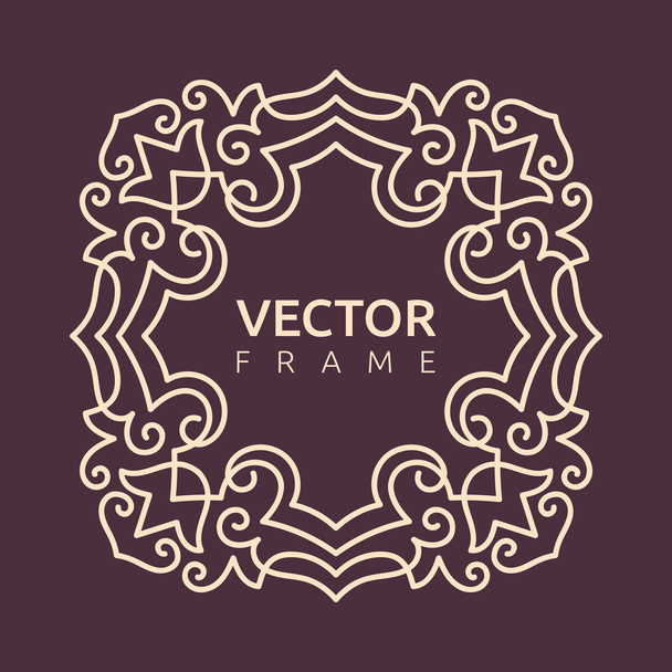 Vector monogram illustration - Vektör, Görsel