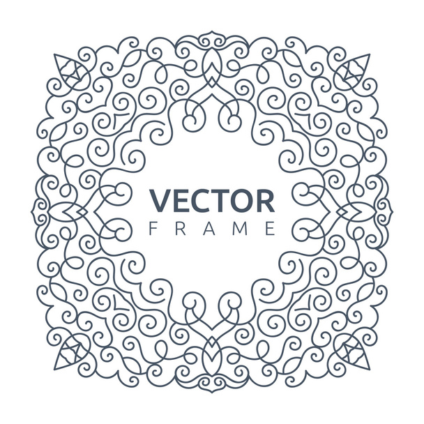 Vector monogram illustration - Vector, afbeelding