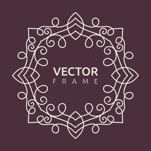 Vector monogram illustration - Вектор,изображение