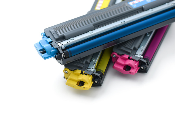 cartridges of color laser printer - Foto, Imagem