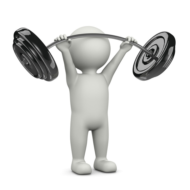 Weightlifting 3D Character - Photo, Image