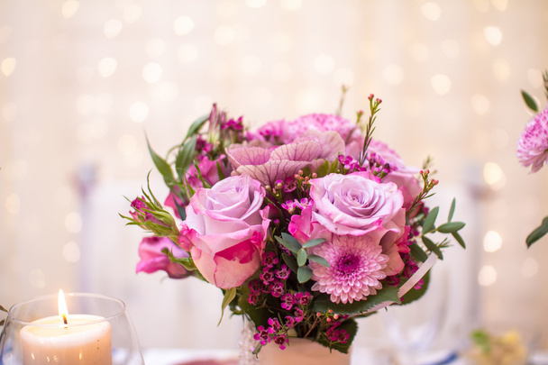 fialové svatební dekorace - Fotografie, Obrázek