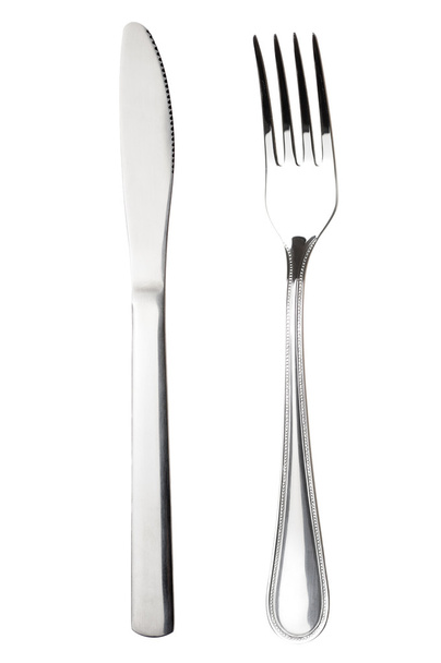 vork en mes - Foto, afbeelding