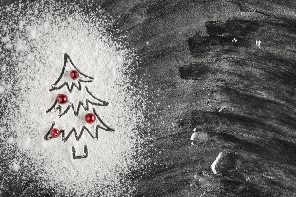 Vánoční stromeček s brusinkami - Fotografie, Obrázek
