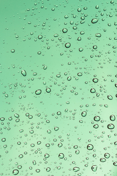 Water drops on glass background - Photo, Image