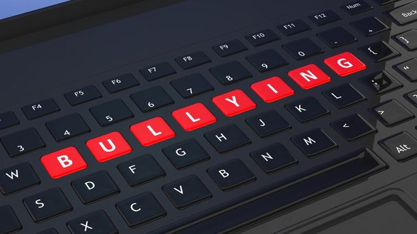Чорна клавіатура крупним планом зі словом Bullying
 - Фото, зображення