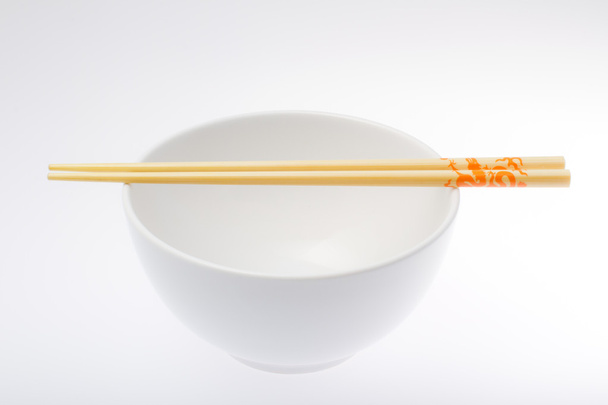 Rice bowl with chopsticks - Foto, immagini