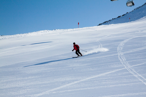 skiër, extreme wintersport - Foto, afbeelding