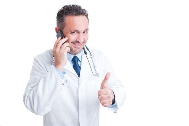 Nemocniční kontaktní osobu nebo telefonní lékařskou pomoc a podpora - Fotografie, Obrázek