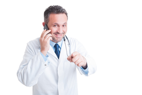 Call us for phone medical assistance or support concept - 写真・画像