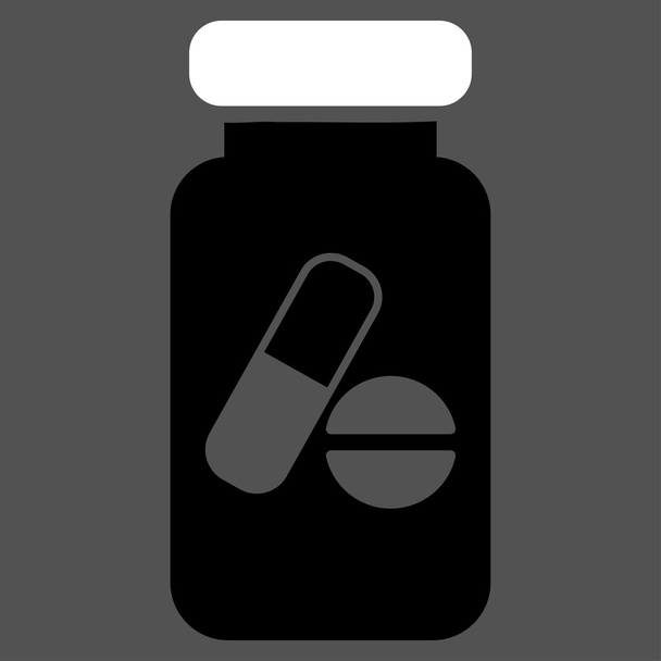 Drugs Phial Flat Icon - Vector, Image