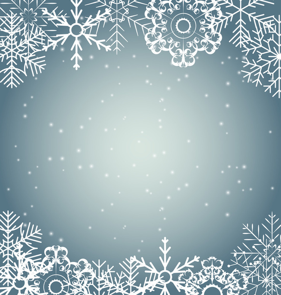 Christmas snowflakes background vector illustration - Вектор, зображення