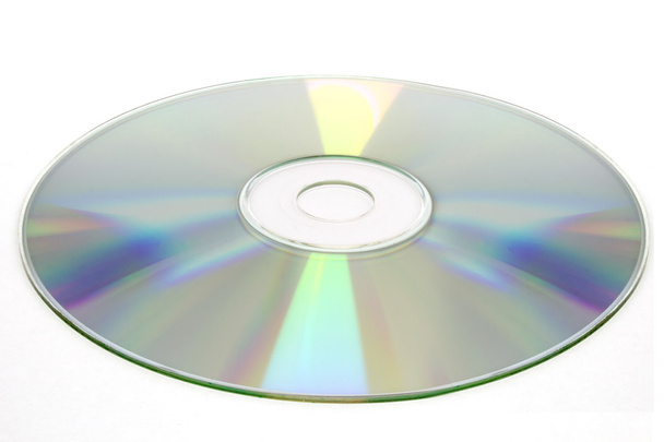 cd disc on white background, cd-r, cd-rw isolated - Photo, Image