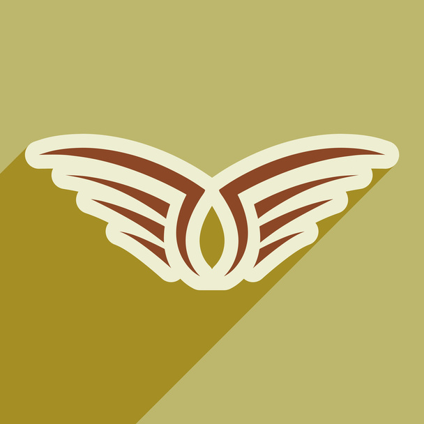 стильні крила орла
 - Вектор, зображення