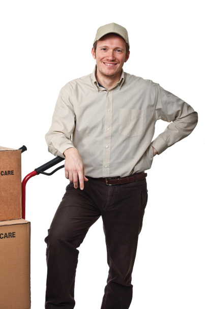 Delivery man portrait - Foto, afbeelding