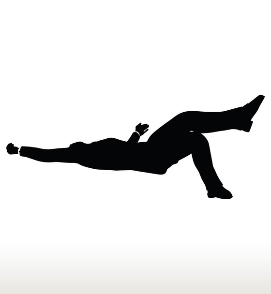 silhouette dell'uomo d'affari che cade
 - Vettoriali, immagini