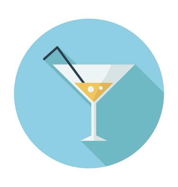 Cocktail Colored Vector Icon - Vettoriali, immagini