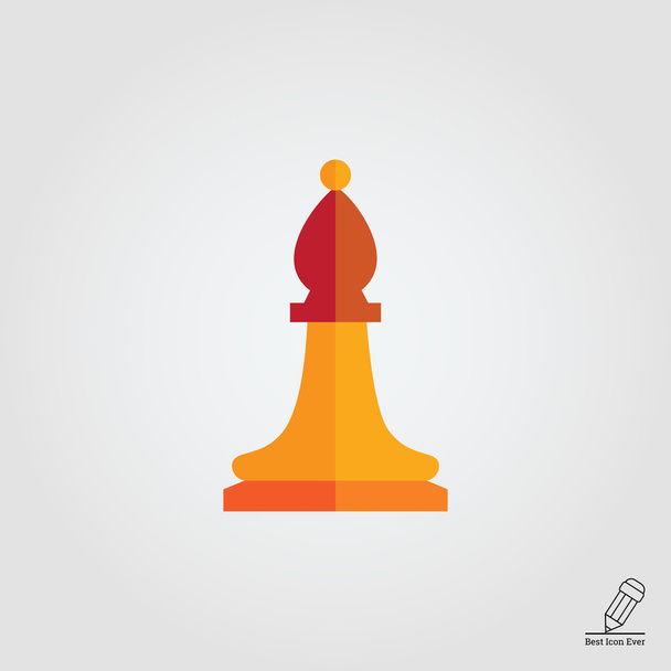 Chess bishop icon - Wektor, obraz