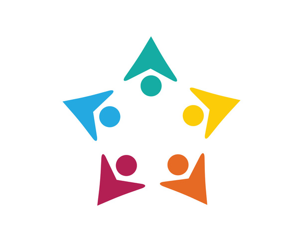 cuidado comunitario Logo plantilla - Vector, imagen