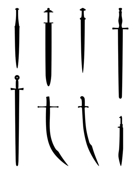 çeşitli kılıç - Vektör, Görsel