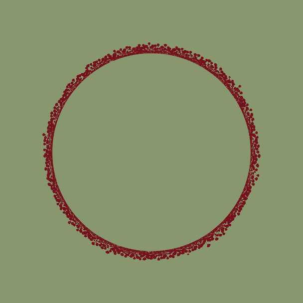 cerchio di fiori rossi
 - Vettoriali, immagini