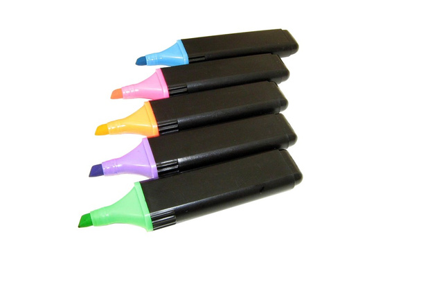 Highlighter pens. office stationery - Photo, Image