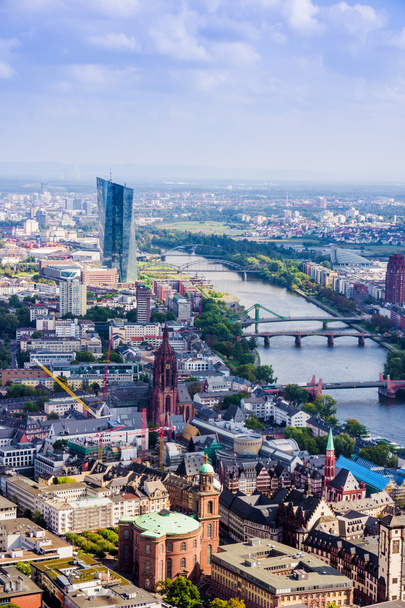Frankfurt from Maintower in Frankfurt - Foto, Imagen