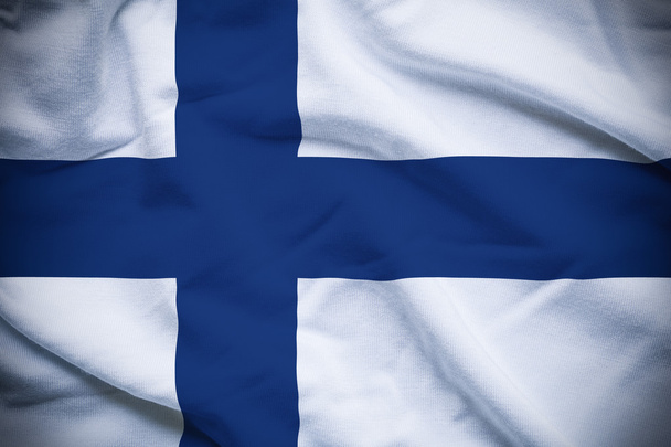 Finsko vlajka pozadí - Fotografie, Obrázek