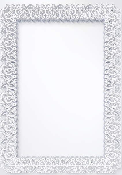 beautiful floral white 3D - Photo, Image