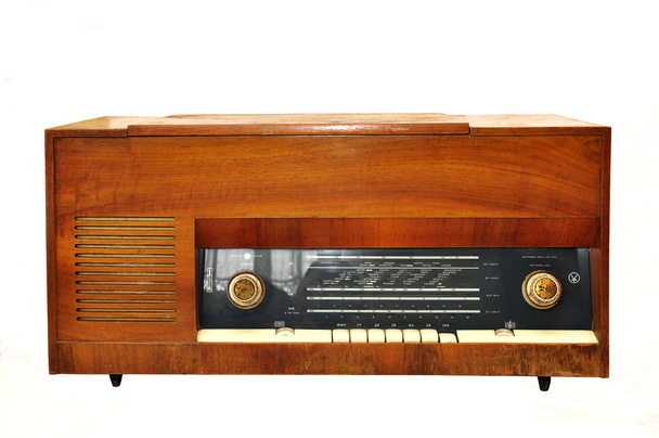 1950-ті Стиль Урожай ретро радіо грамофон ізольовані
 - Фото, зображення