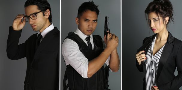 three secret agents - 写真・画像