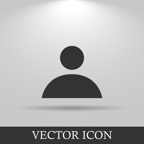 Flat icon of businessman - Vector, Image