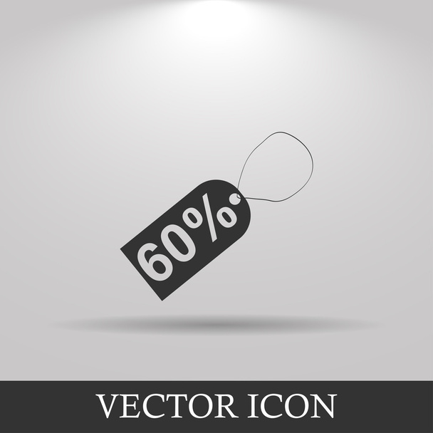 ícone de tag, ilustração vetorial. estilo de design plano - Vetor, Imagem