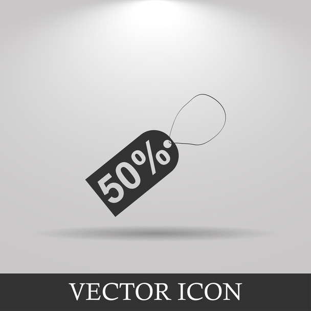 címke ikon, vektor illusztráció. lapos design stílus - Vektor, kép