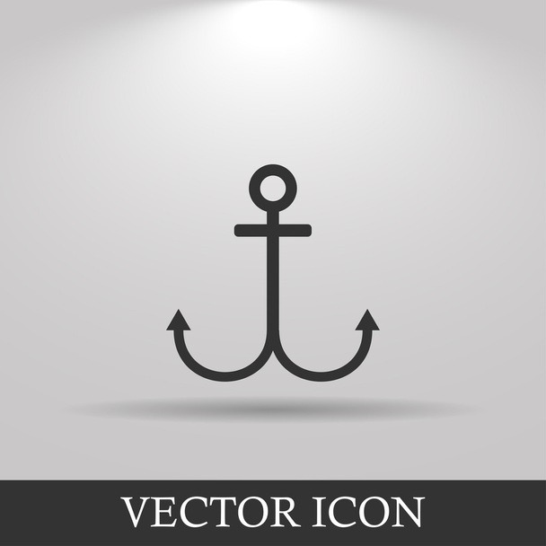 Символ якоря. Икона современного дизайна
 - Вектор,изображение