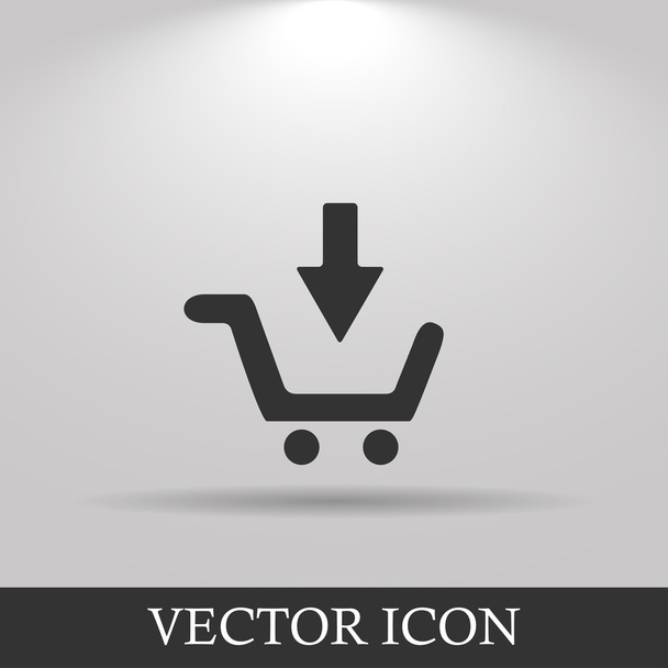 shopping cart Flat - Vector, Image