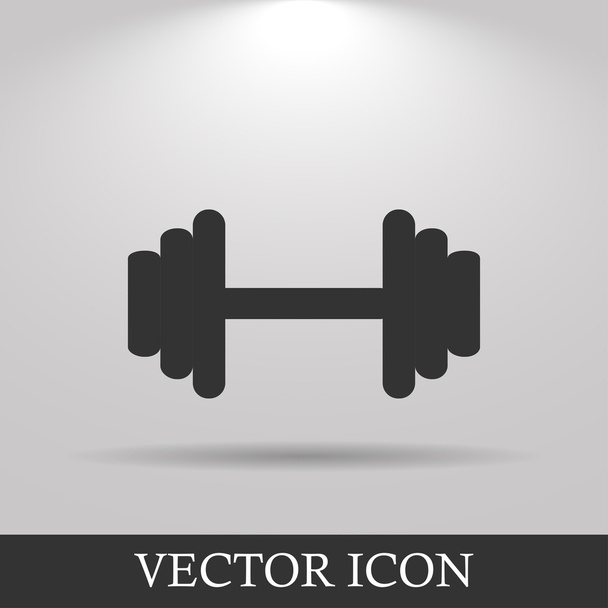 vektor modern lapos súlyzó ikonra. eps10 - Vektor, kép