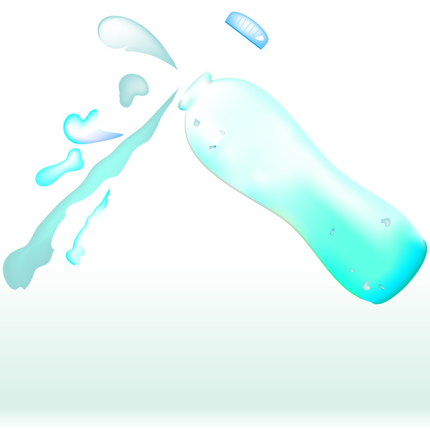 Бутылка воды - Вектор,изображение