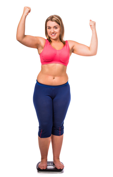 Rasva nainen laihduttaminen
 - Valokuva, kuva