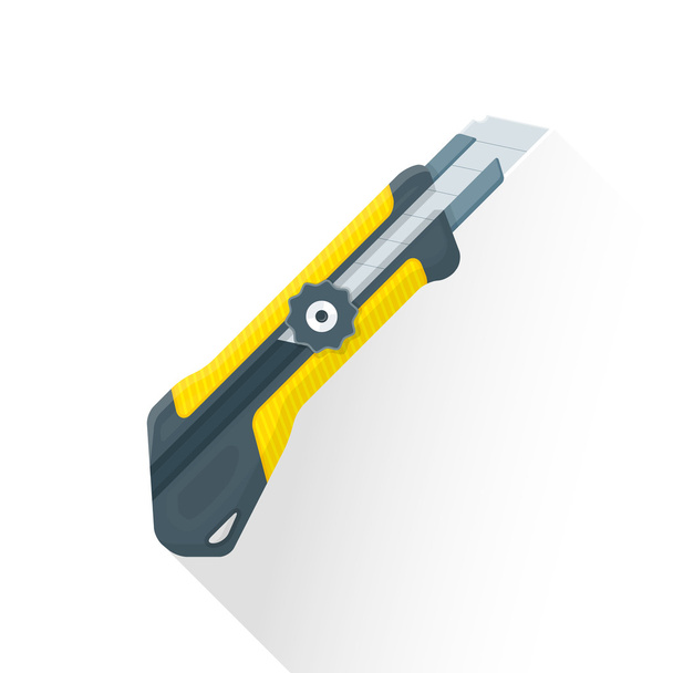 vector flat construction stationary knife illustration ico - Вектор, зображення