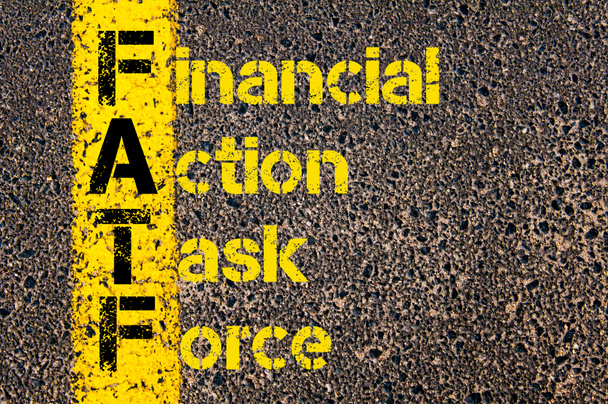 Business Acronym FATF  as Financial Action Task Force - Fotografie, Obrázek