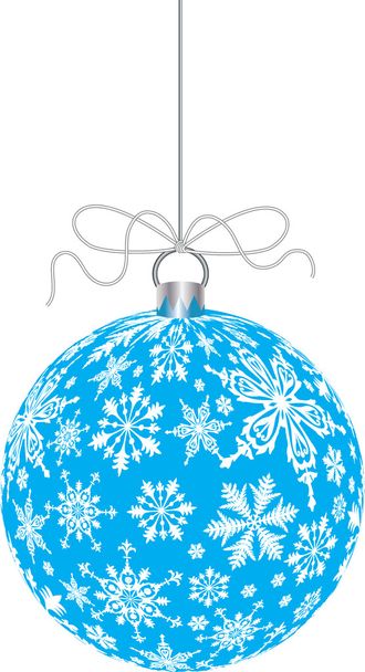 Bolas de Navidad colgando aisladas sobre fondo blanco
 - Foto, imagen