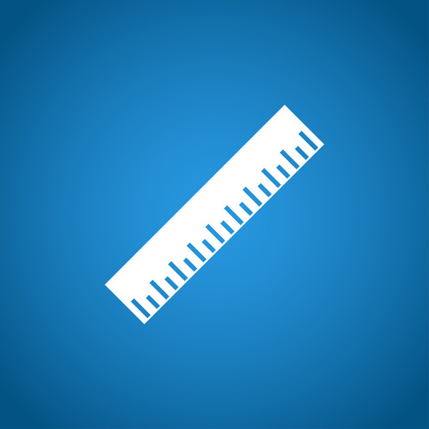Ruler Icon. Flat design style. EPS - Vector, Image